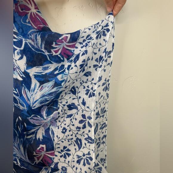 NWT Lane Bryant Floral Chiffon Kimono Swim Cover Up OS - Picture 3 of 6